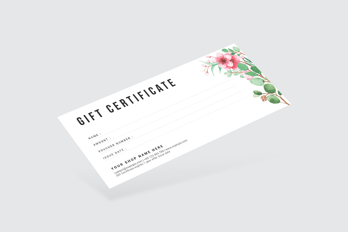 Gift Certificate, a Card Template by Amit Debnath (Photo 2 of 6)