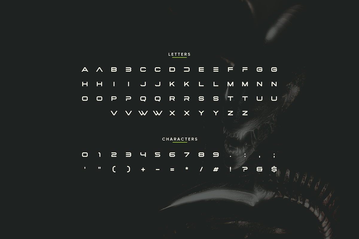 Punoer - Modern Futuristic Typeface, a Sans Serif Font by Letterna (Photo 3 of 4)