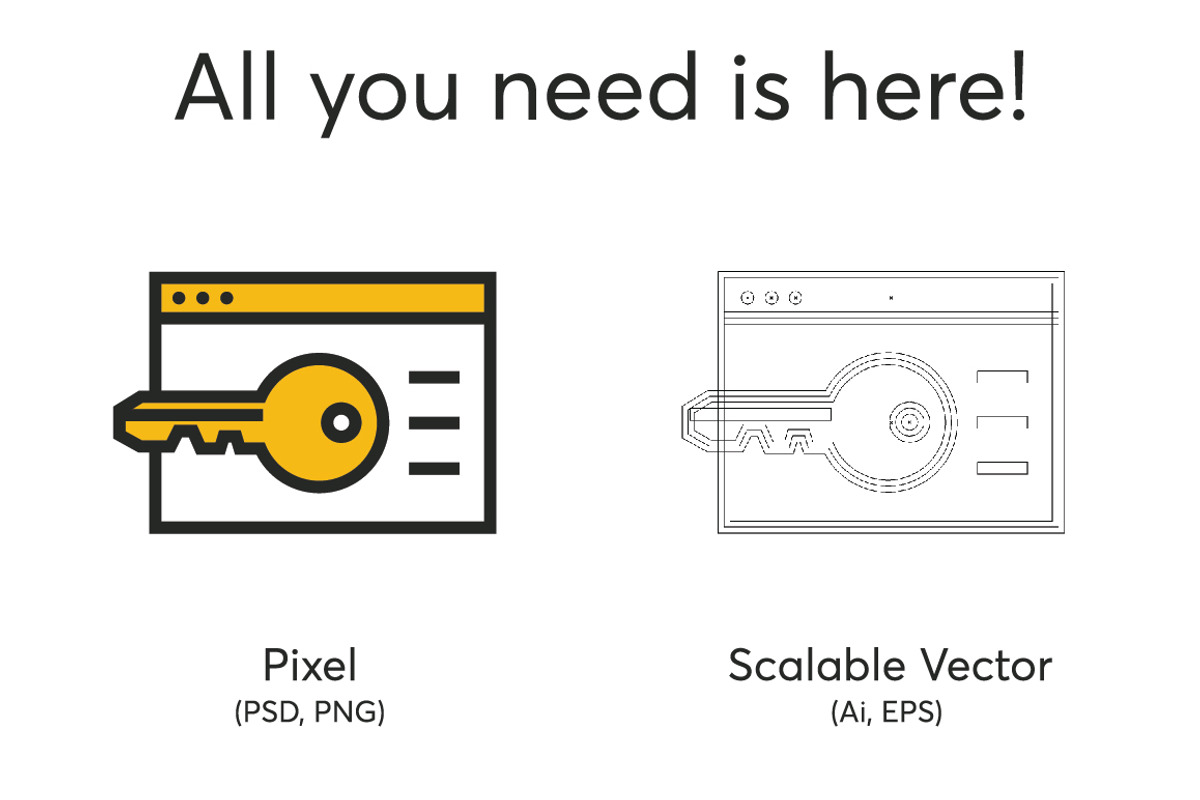 48 SEO Icons, an Outline Icon by kucingklawu (Photo 2 of 7)