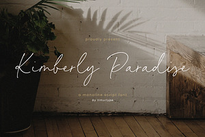 Kimberly Paradise - Monoline Script