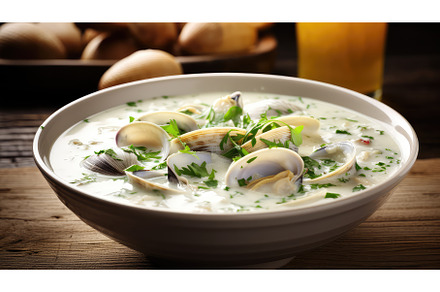 soup clams seafood food clam ai, a Food & Drink Photo by pikepicture