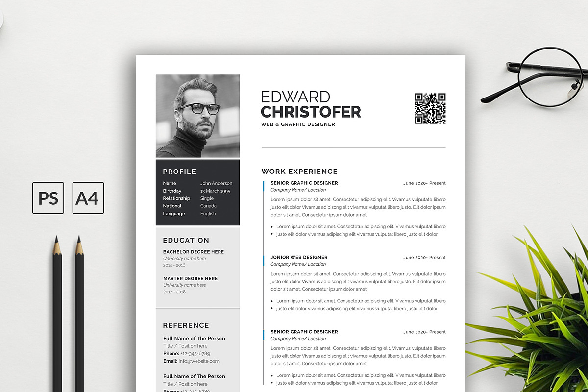Resume Template, a Resume Template by Abdul Studio (Photo 1 of 6)