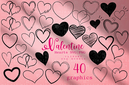 Heart vector, heart SVG, hearts PNG
