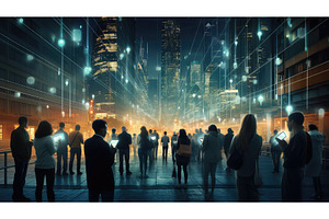 smcity technology urban background, a Technology Photo by pikepicture