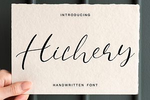 Hichery Handwritten font