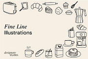 Bakery&Breakfast Illustrations, a Decorative Illustration by ginni illustrations (Thumbnail 3 of 6)