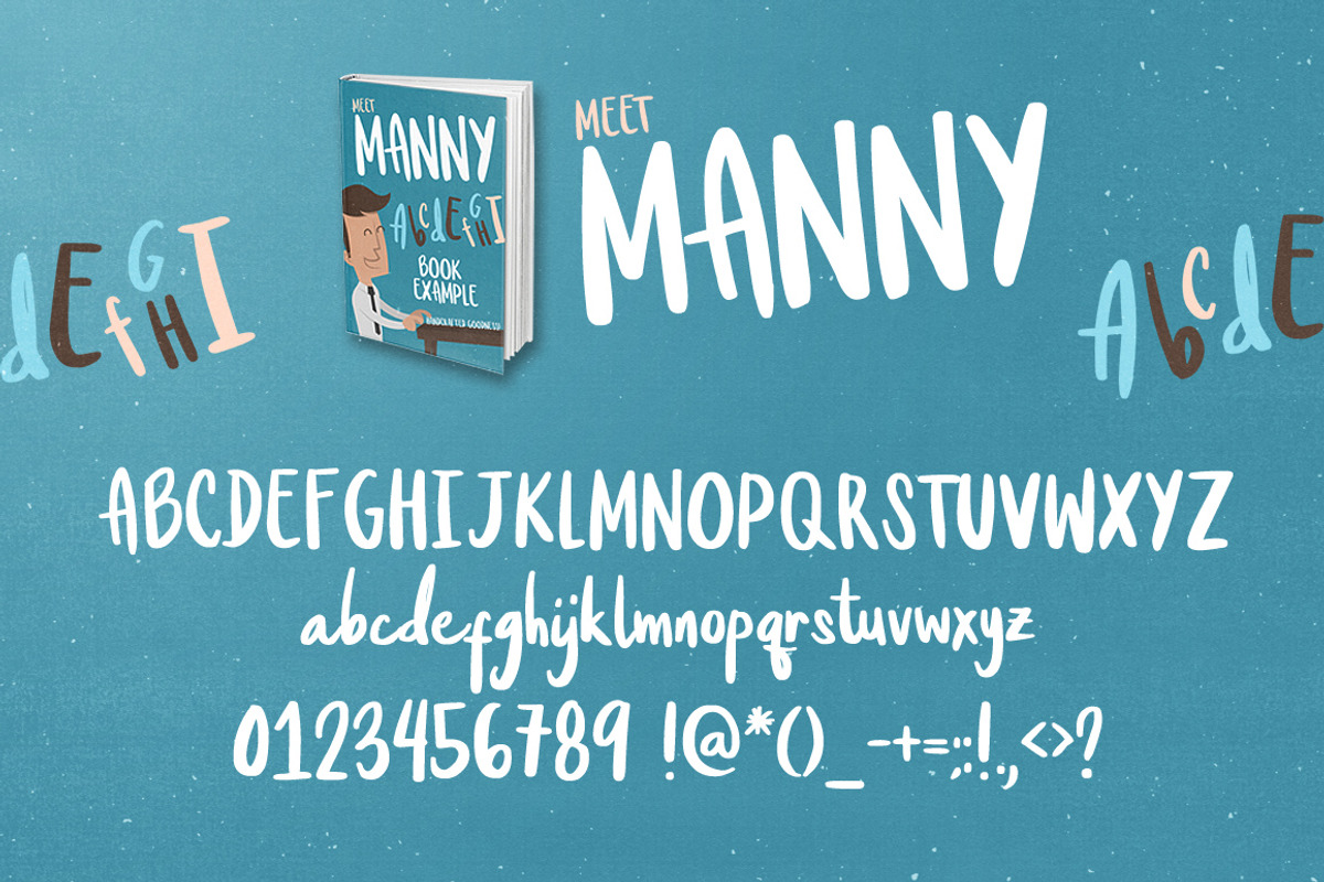Meet Manny Typeface preview 4