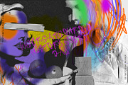 Grunge Paper Collage & Scribbles, a Texture Graphic by nadispasibenko (Thumbnail 2 of 16)