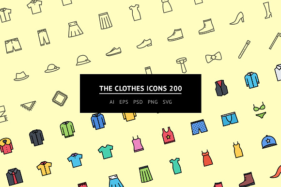 The Clothes Icons 200 preview 4