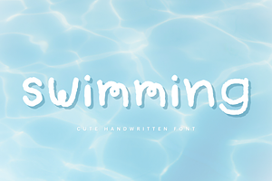 Swimming - Cute Handwritten Font