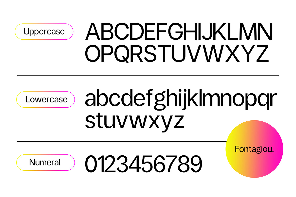 Fontagiou | SALE 60% Off, a Sans Serif Font by Areatype (Photo 3 of 11)