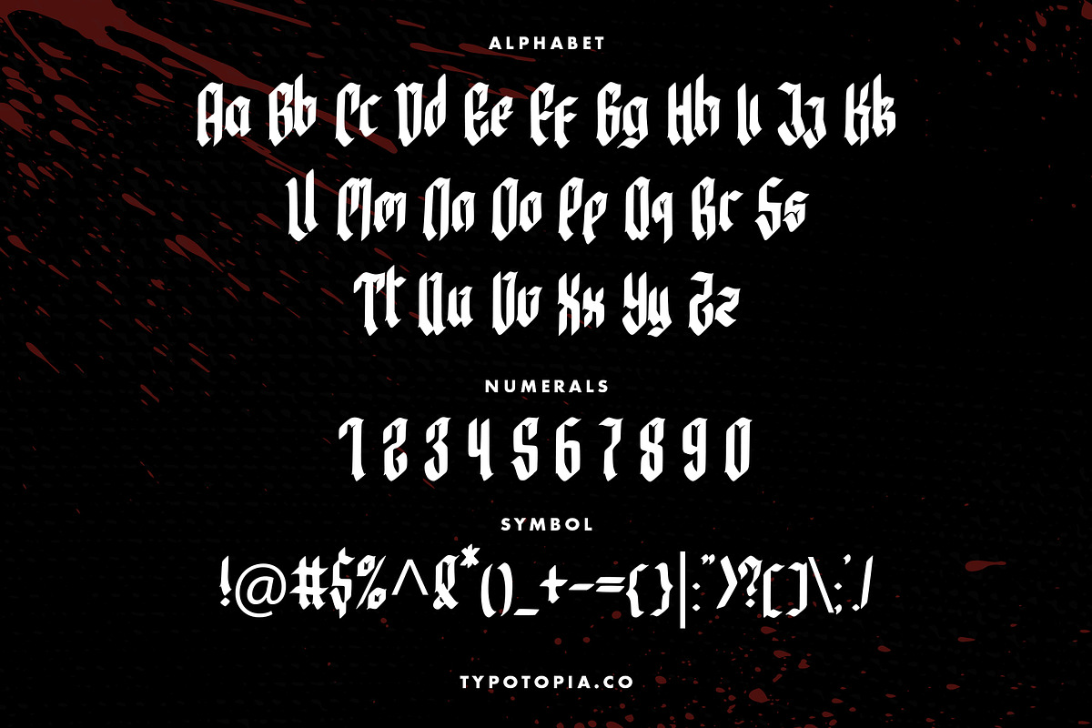 Bewear Creepy Font, a Sans Serif Font by edukka (Photo 2 of 6)