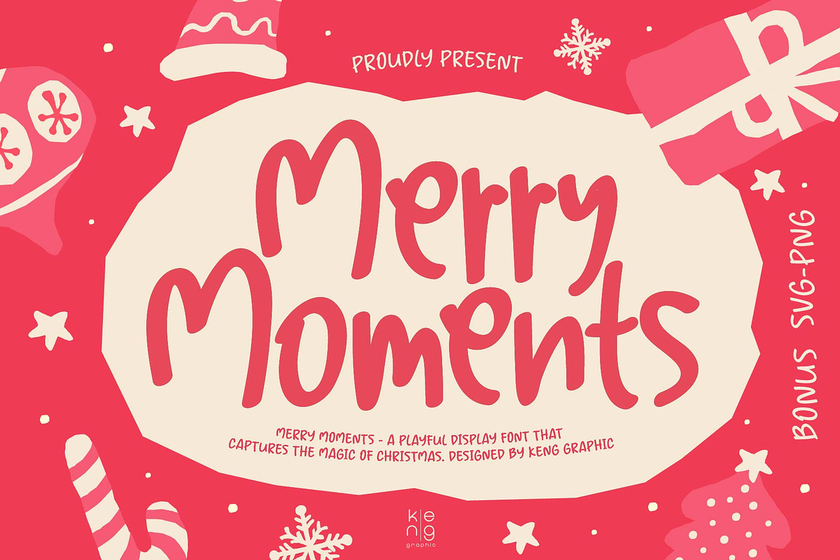 Merry Moments Font, a Handwritten Font by KengGraphic (Photo 1 of 7)