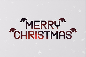 Happy Christmas Font Decorative