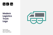 Modern Logistics Truck Logo, a Branding & Logo Template by Luxury Logos (Thumbnail 1 of 4)