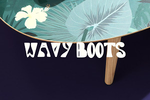 Wavy Boots Funky Decorative Font