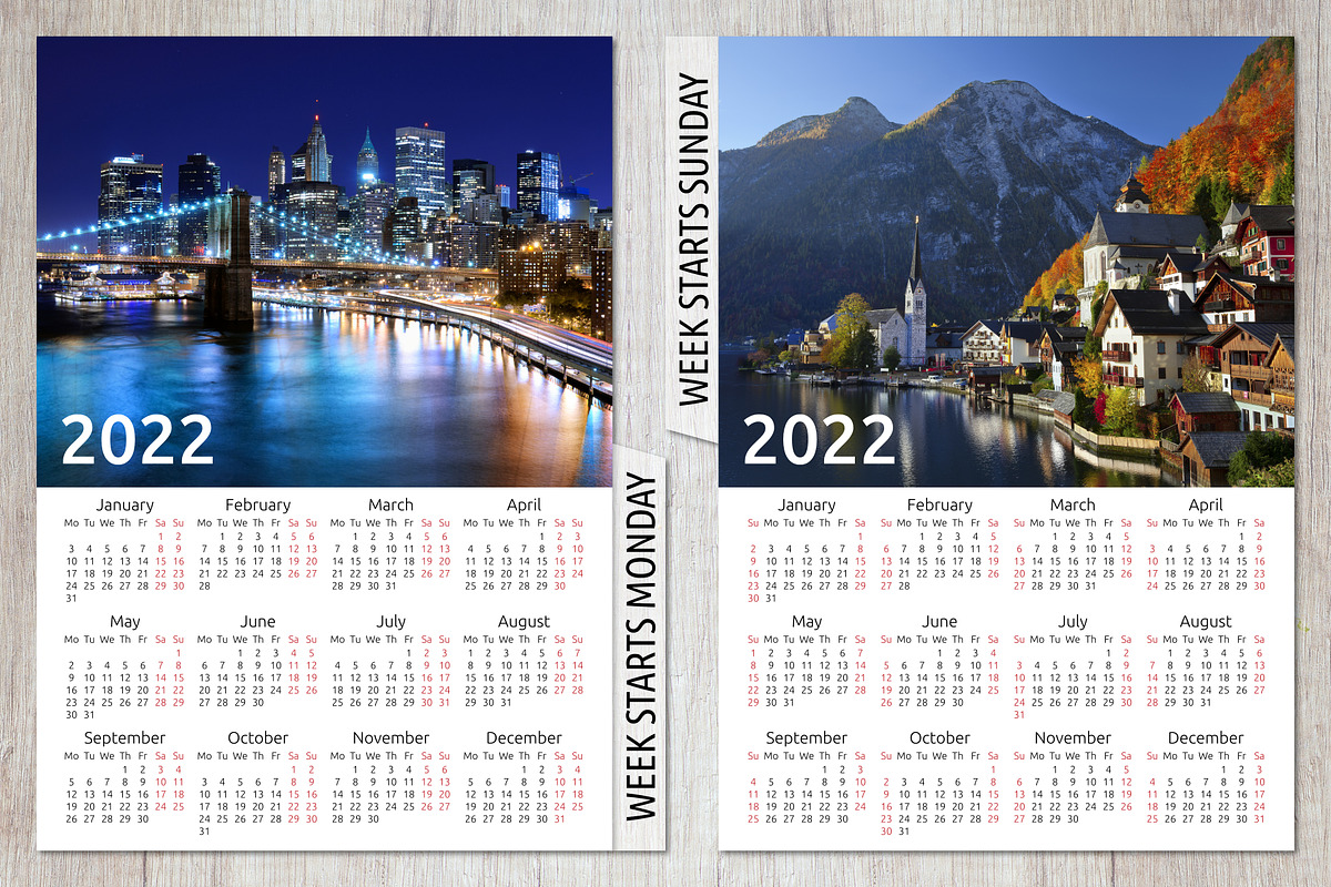 Alfa Calendar Creator 2022, a Stationery Template by inimalGraphic (Photo 4 of 7)