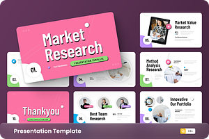 Market Research Google Slide, a Presentation Template by GraphauseProject