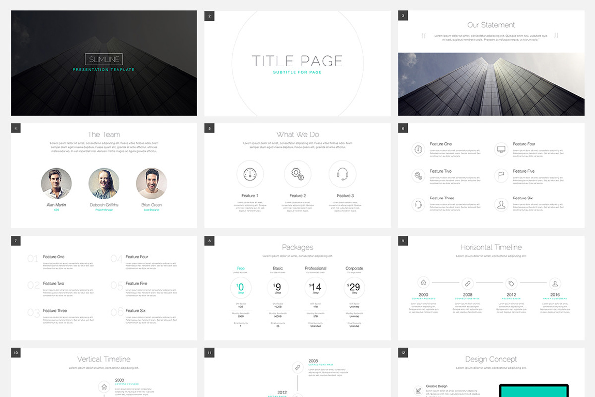 Slimline - Keynote Template, a Presentation Template by Medialoot (Photo 2 of 2)