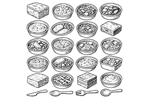 Homemade Stews and Baked Goods, an Object Graphic by nikagraphic