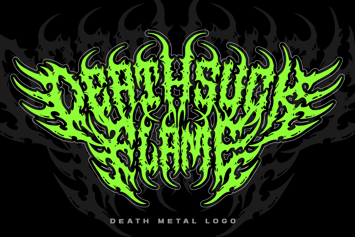 Magedon Death Metal Font, a Blackletter Font by Ronny Studio (Photo 5 of 12)