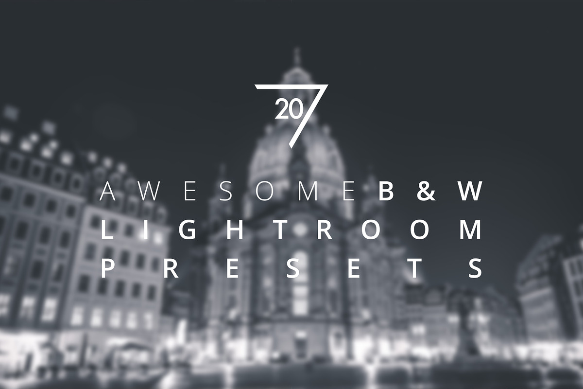 20 Awesome B&W Lightroom Presets