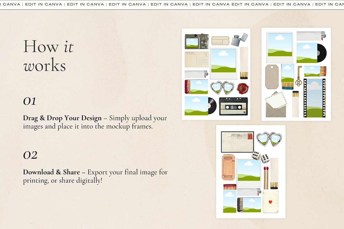 Editable Matchbook Poster Templates, a Poster Template by Matisse Studio (Photo 6 of 7)