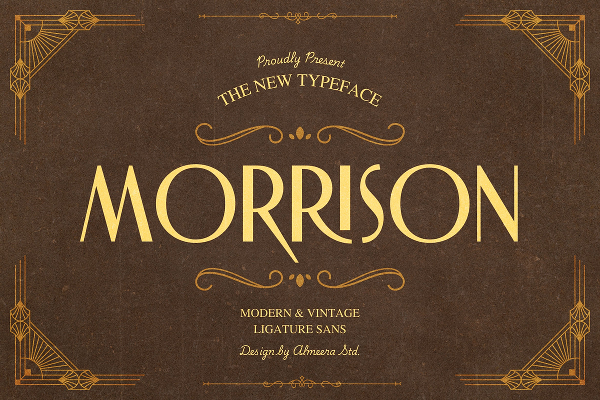 Morrison Ligature Sans, a Sans Serif Font by Almeera Std (Photo 1 of 10)