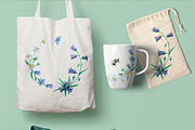 Set of watercolor wild flowers, a Work Illustration by Darka_Podarka (Thumbnail 6 of 7)