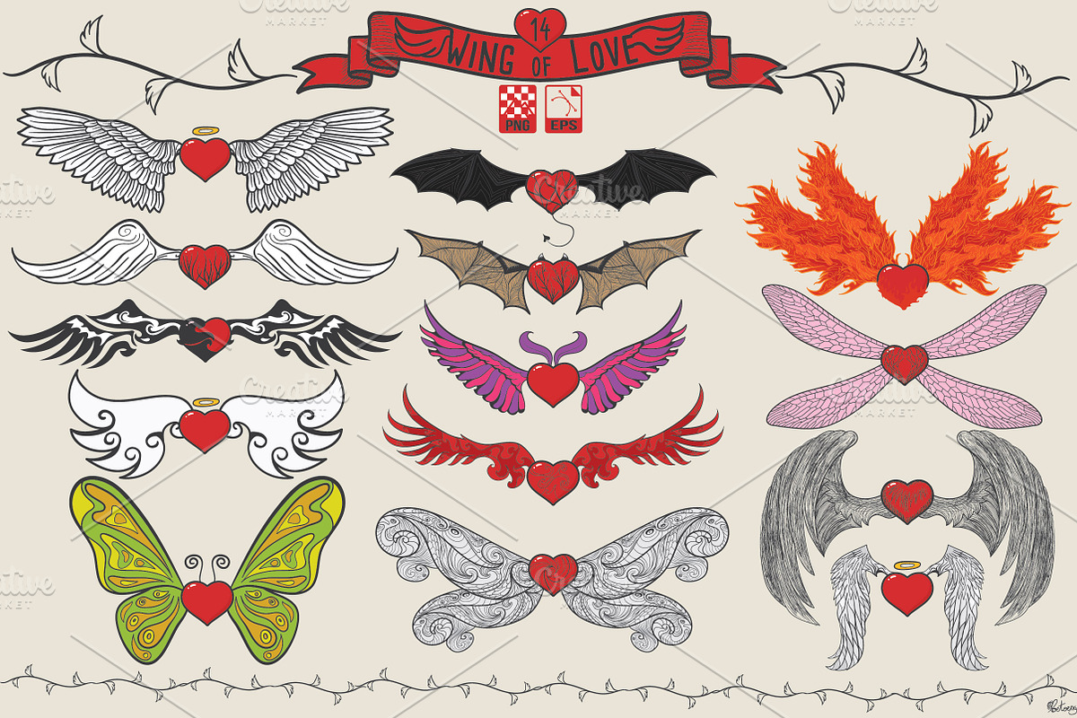 Wings of Love, an Illustration by LTNG STUDIO (Photo 1 of 2)