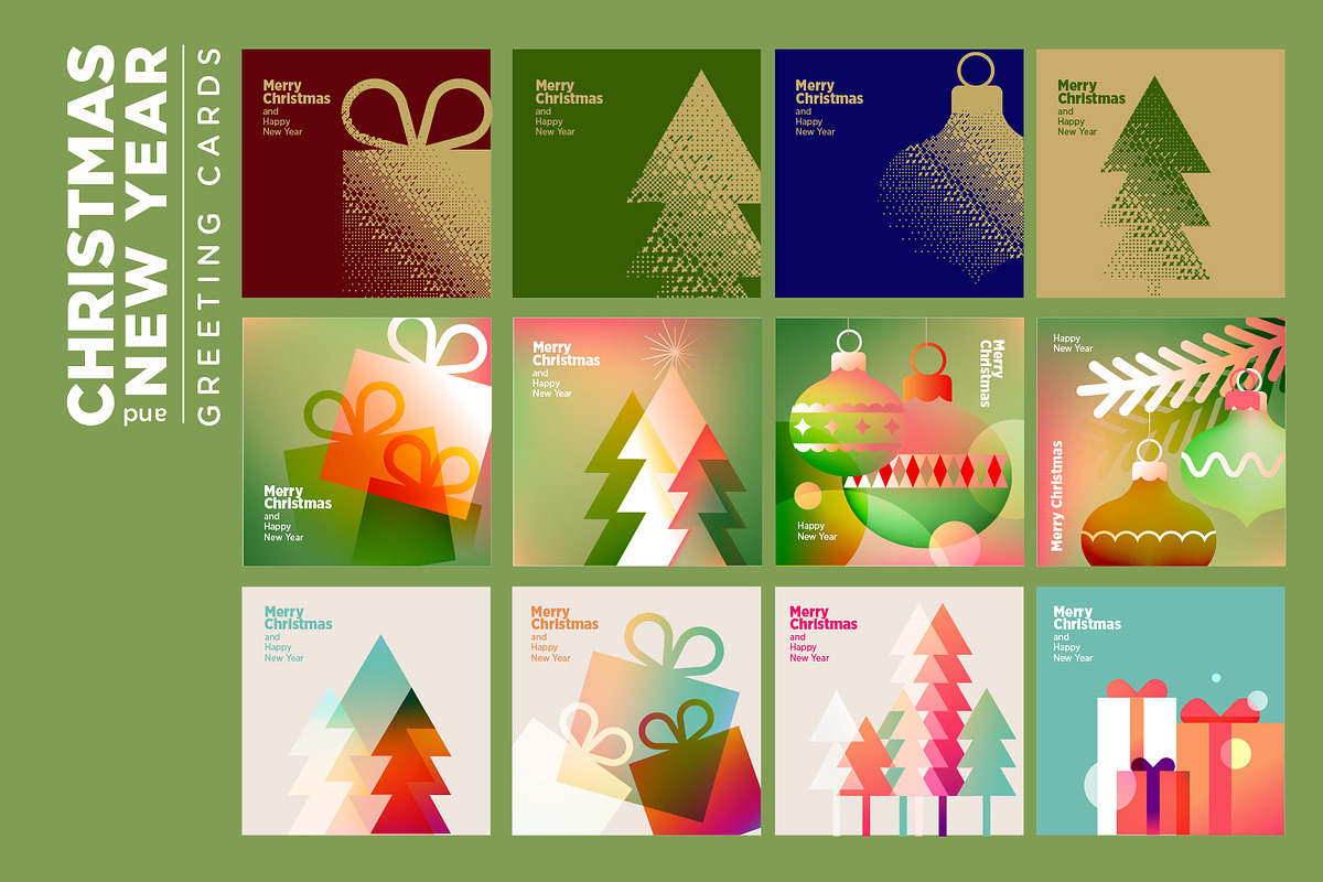 Christmas and New Year Cards, a Seasonal Illustration by PureSolution (Photo 2 of 4)