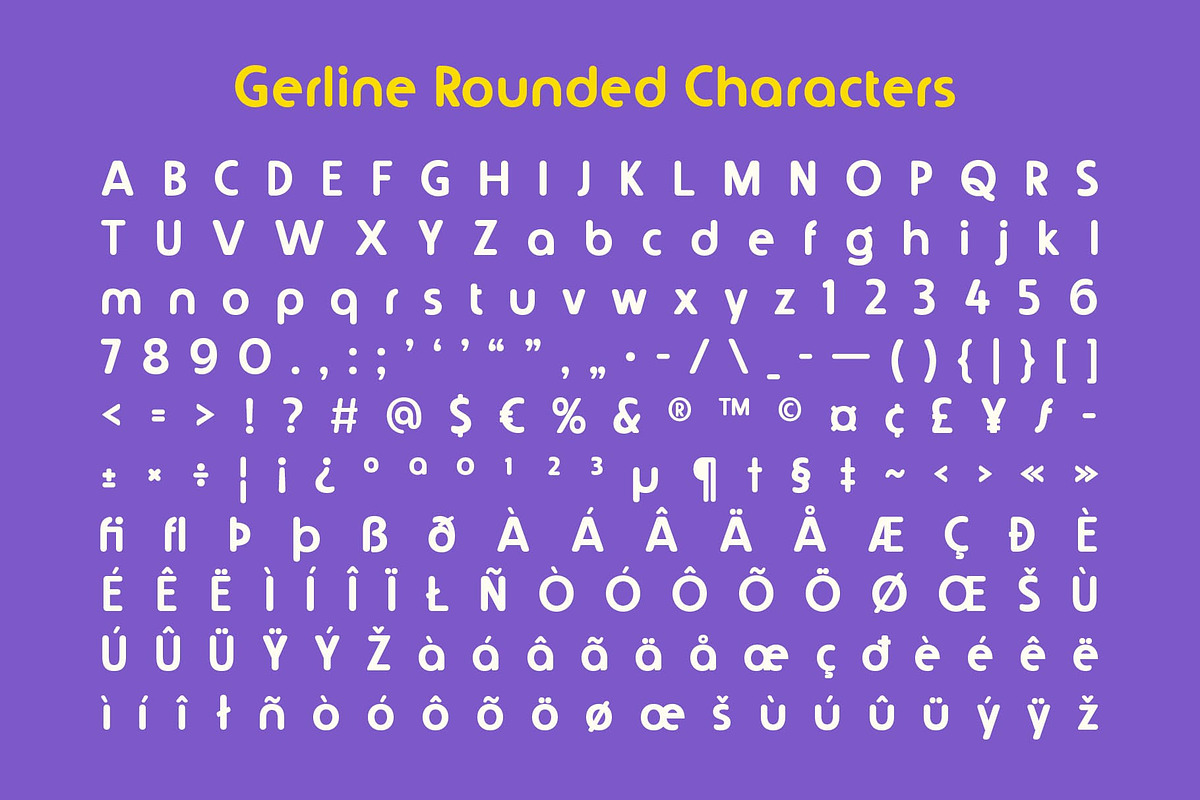 Gerline Rounded, a Sans Serif Font by Craft Supply Co. (Photo 8 of 8)