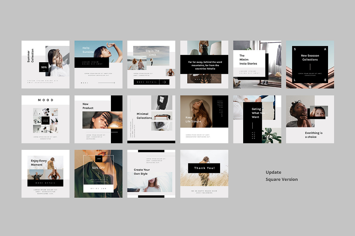 MINIM Instagram Stories Pack, a Social Media Template by Visula Co (Photo 2 of 8)