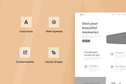 Photographer Wireframe Website, a Wireframe Template by INSPR STD (Thumbnail 4 of 6)