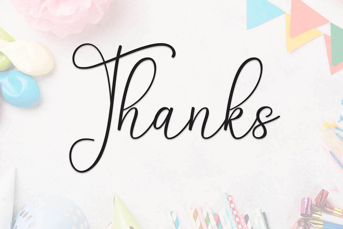 Birthday | Script Font, a Handwritten Font by Scratchones (Photo 9 of 9)
