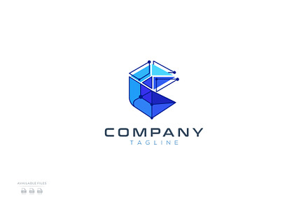 Abstract geomtry technology logo