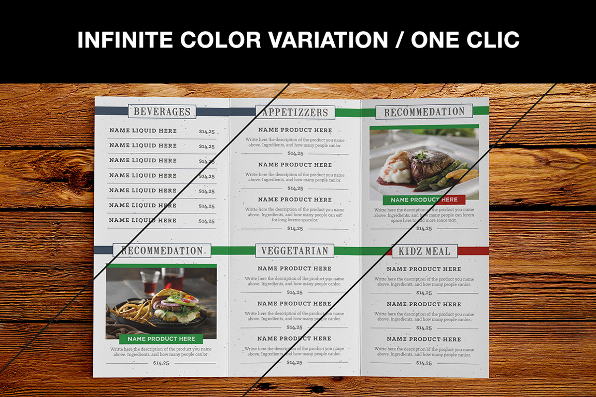 Classy Food Menu 5, a Brochure Template by Luuqas Design (Photo 6 of 12)