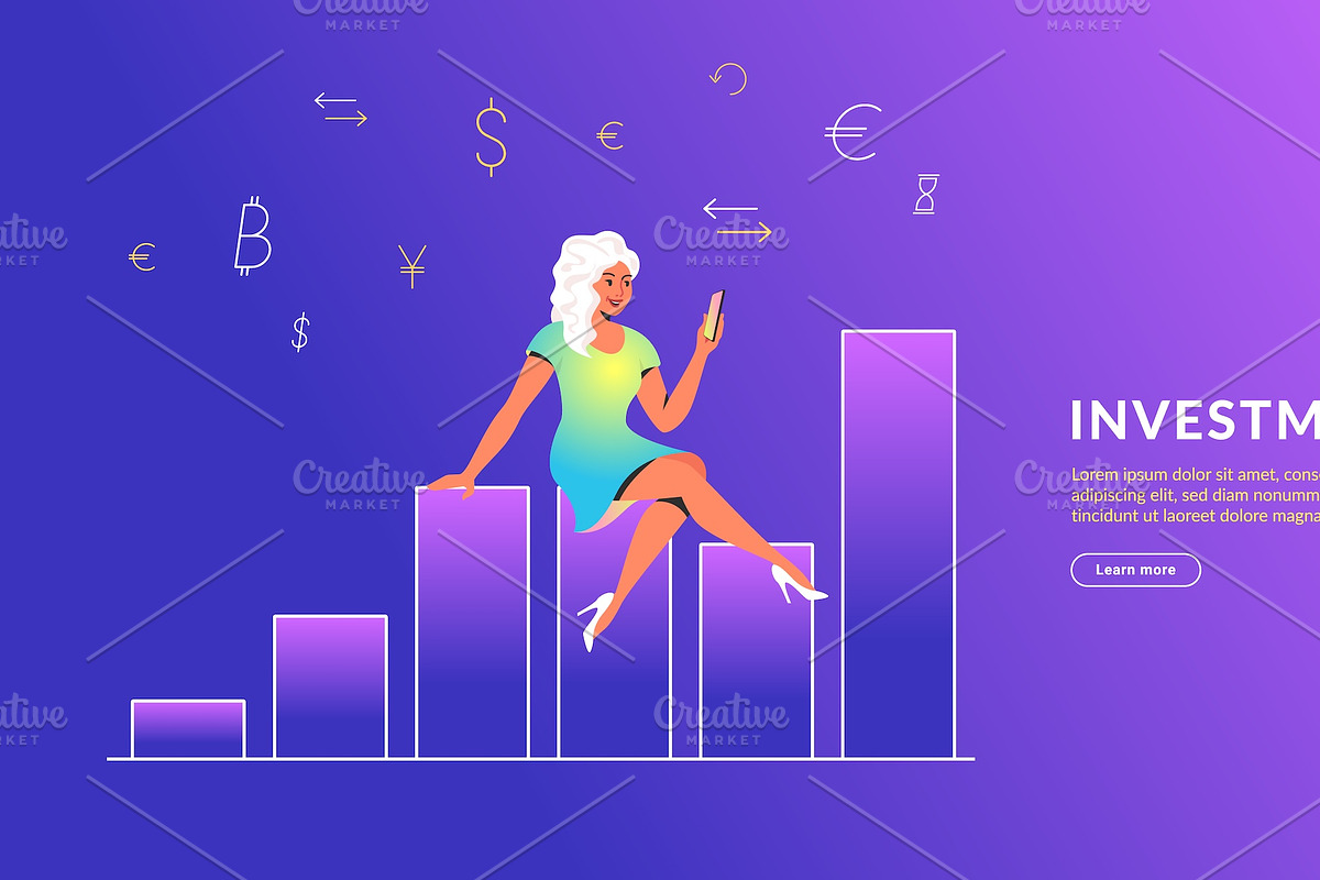 Investments & Analytics graphs, a Finance Illustration by Julia Tim (Photo 2 of 5)