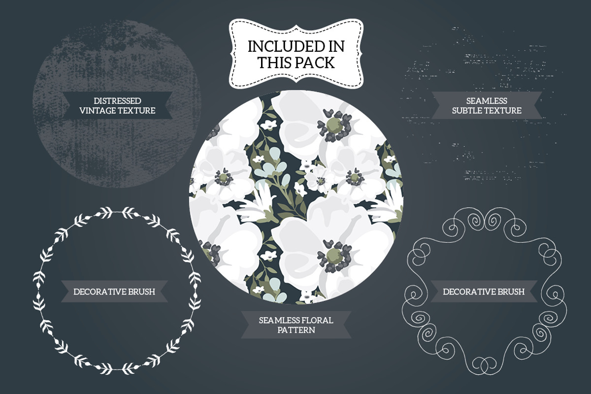 Vintage Black & White Florals, a Decorative Illustration by Lisa Glanz (Photo 4 of 5)