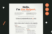 Human-Voiced Resume CV Template, a Resume Template by More Profesh (Thumbnail 1 of 6)