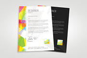 Design Agency Designer Letterhead, a Stationery Template by PremadePixels.com (Thumbnail 2 of 3)