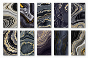 Gold Veined Agate Stone Textures, a Texture Graphic by CatJello Graphics (Thumbnail 9 of 17)