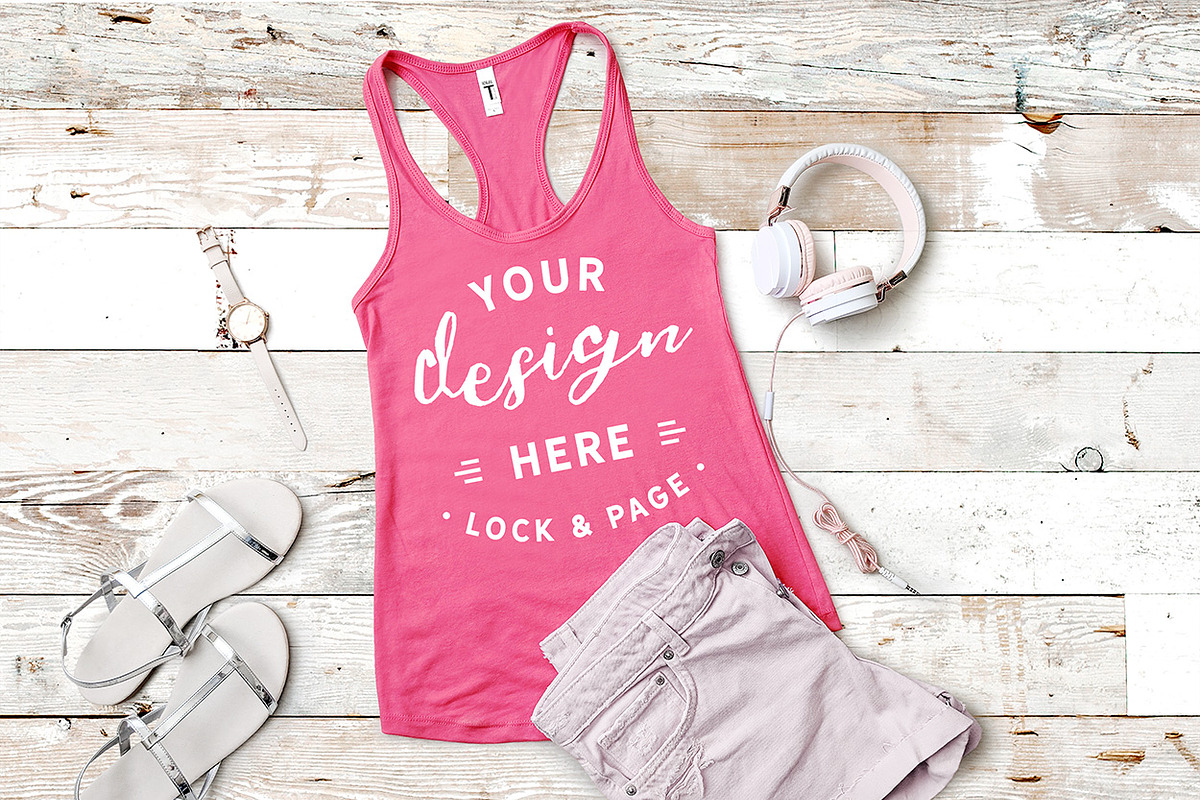 Next Level 1533 Tank Mockup Bundle, a Shirt Mockup by lock and page (Photo 26 of 35)
