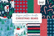 Christmas Bears Digital Paper, a Pattern Graphic by FINEAPPLE (Thumbnail 1 of 10)