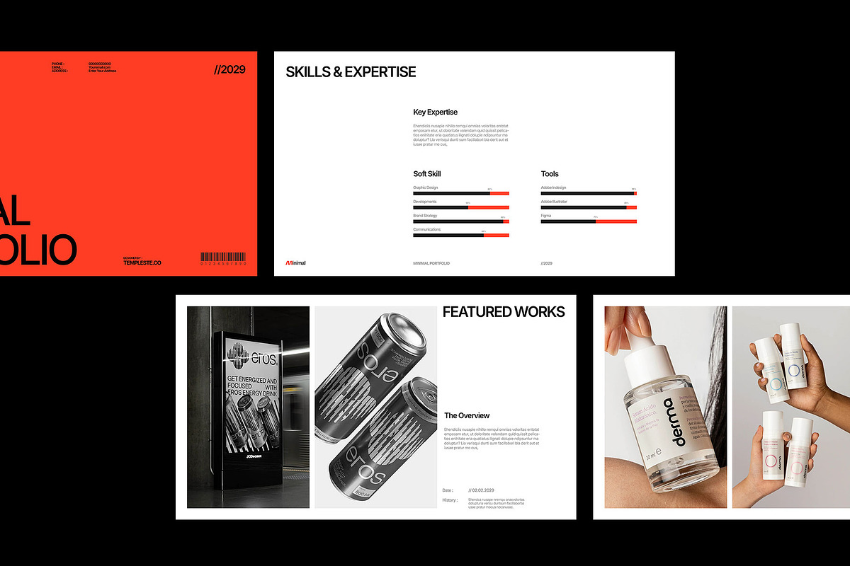 Design Portfolio Presentation Deck, a Branding & Logo Template by Templeste (Photo 3 of 4)