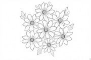 Floral Coloring Book for Adults Set, an Illustration by Creativeshirt (Thumbnail 4 of 9)