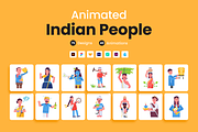 Animated Indian People Icons, a Duotone Icon by Prosymbols (Thumbnail 1 of 10)