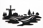 Dutch Windmill Field Set, an Illustration by jahid234 (Thumbnail 9 of 10)