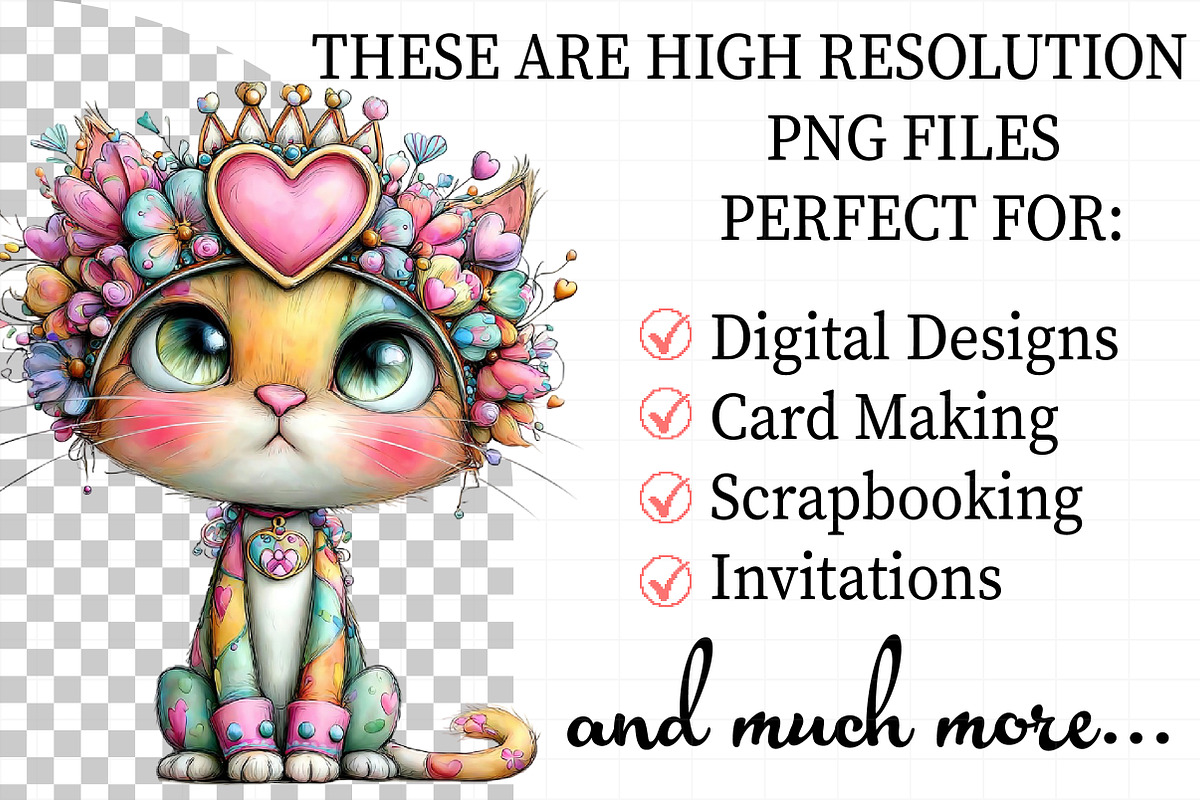 Valentine Cat Clipart Bundle, an Illustration by Daily.Designs (Photo 2 of 8)
