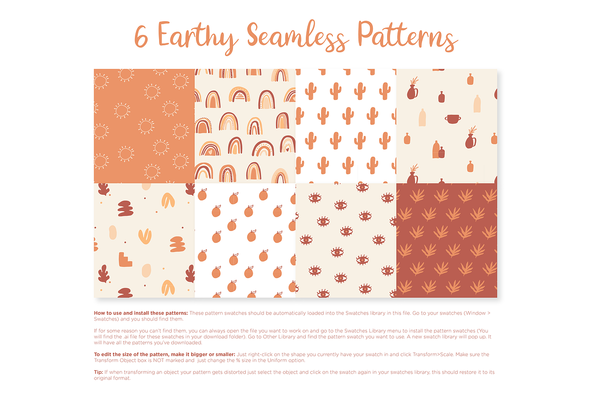 The Earthy Hand Drawn Bundle, a Work Illustration by thetrendytemplate (Photo 11 of 12)